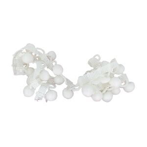 Pom Pom Fringe Trim White 1/2 Inch Scalloped 1 Yard Finish New Edging Crafting